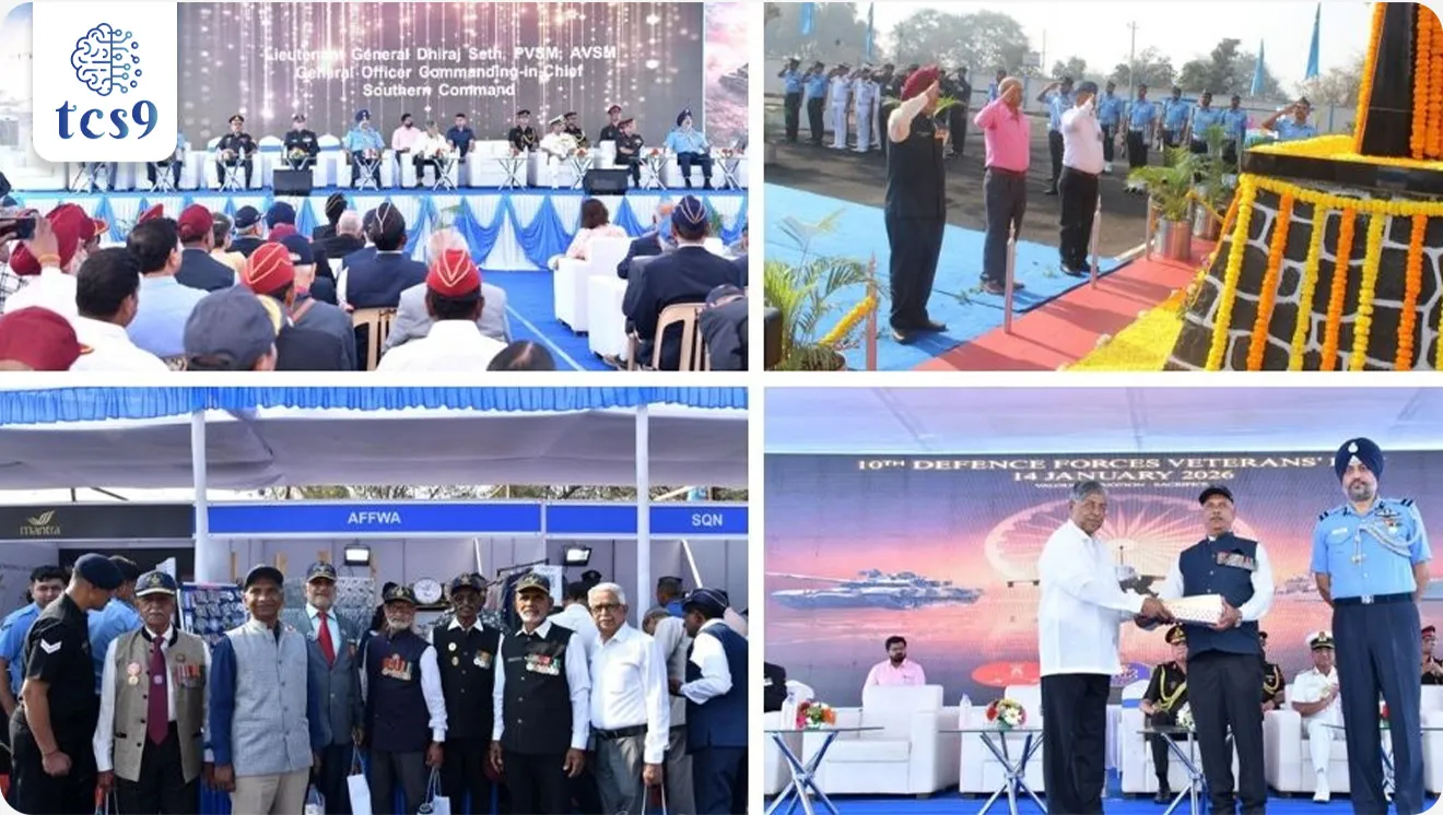 📰 बातमी काय ?
• पुणे येथील हवाई दल तळावर 14 जानेवारी 2026 रोजी संरक्षण दलाचा 10 वा माजी सैनिक दिन (Defence Forces Veterans’ Day) साजरा करण्यात आला.
• या दिनाला सशस्त्र सेना माजी सैनिक दिन (Armed Forces Veterans’ Day) असेही म्हणतात.