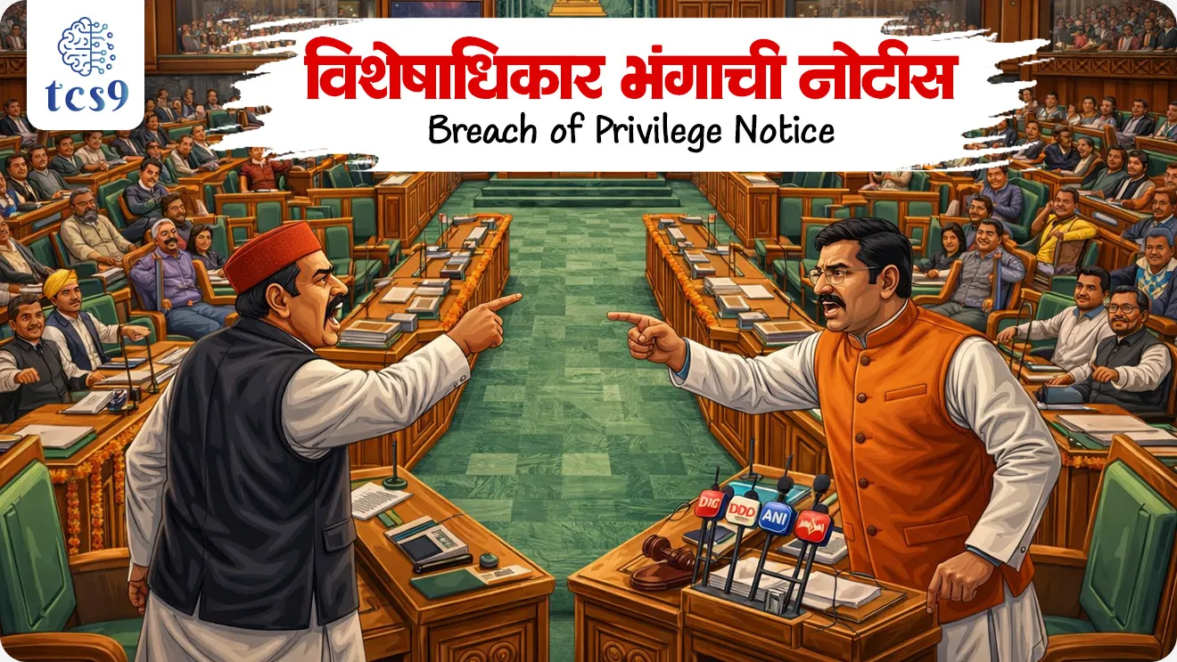 Breach of privilege notice, What is the meaning of breach of privilege notice?, What is the punishment for breach of privilege?, Parliament process, visheshadhikar mhanje kay, visheshadhikar bhangachi notice, parliamentary committee, Privilege Committee, bhartiya rajyaghatna, Indian constitution, bhartache, sanvidhan Rajyashastra notes,  rajyaghatna notes, sansadiya samiti, world current affair, jagtik ghadamodi, world news, Chalu Ghadamodi 2025, Chalu Ghadamodi Marathi, Chalu Ghadamodi PDF Download, Chalu Ghadamodi Test Series, Chalu Ghadamodi Prashnottare, Mahatvachya Chalu Ghadamodi, Chalu Ghadamodi Sarav Prashna, Darrojchya Chalu Ghadamodi, Chalu Ghadamodi Marathi Masik, Talathi Chalu Ghadamodi 2025, Talathi Bharti Chalu Ghadamodi, Talathi Spardha Pariksha Chalu Ghadamodi, RRB Group D Chalu Ghadamodi Marathi, Railway Bharti Chalu Ghadamodi, RRB Sarav Prashna Chalu Ghadamodi, Maharashtra Police Bharti Chalu Ghadamodi, Police Bharti Chalu Ghadamodi Prashnottare, Maharashtra Police Chalu Ghadamodi 2025, SSC GD Chalu Ghadamodi Marathit, SSC Bharti Chalu Ghadamodi, SSC Prashnsancha Chalu Ghadamodi, Vanrakshak Bharti Chalu Ghadamodi, Vanrakshak Pariksha Chalu Ghadamodi, Vanrakshak Prashnapatrika Chalu Ghadamodi, Agniveer Bharti Chalu Ghadamodi 2025, Agniveer Spardha Pariksha Chalu Ghadamodi, Agniveer Sarav Prashna Chalu Ghadamodi, tcs chalu ghadamodi, ibps chalu ghadamodi, chalu Ghadamodi Marathi,   current Affair marathi madhe, 2024 cha chalu Ghadamodi,   police Bharti chalu Ghadamodi,   police Bharti prashnasanch,   police Bharti GK prashna,   Mpsc chalu Ghadamodi,   sarkari Naukri,   sarkari job,   sarkari yojna,   Maharashtra cha chalu Ghadamodi,   Maharashtra government yojna,   PSI syllabus, PSI cutoff,   police Bharti syllabus,   police Bharti cutoff,   police Bharti merit,   MPSC Sathi book,   MPSC Sathi pustak,   police Bharti Sathi pustak,   police Bharti magil prashnapatrika,   MPSC previous years question papers,   Mumbai police Bharti,   Mumbai police Bharti Lekhi kadhi ahe,   government GR,   police Bharti result,   MPSC result,   SSC GD merit,   sscgd syllabus,   army Bharti merit,   army Bharti result,   UPSC Marathi,   combine pariksha,   talathi,   talathi syllabus,   talathi cutoff,   talathi book list,   talathi result,   talathi merit, tcs mock test, tcs pattern, ibps pattern, tcs pyq, tcs sarav paper, tcs talathi paper, tcs pattern notes, tcs prashnasanch, tcs gk gs, tcs maths, tcs talathi,  talathi jaga kiti ahe,   saralseva exam,   saralseva pariksha,   saralseva result,   zilha parishad Bharti,   zilha parishad prashnapstrika, dinvishesh, Chalu Ghadamodi Marathi madhun, current Affair marathi madhe, headline-news, maharashtra-news, jhattpatt-batmya, pib, marathi batmya, government new channel, Pib, akashvani, the Hindu, Indian express, Loksatta, Lokmat, Dainik Bhaskar, sansad news, editorial, sampadkiya, vishleshan, Loksabha news, rajyasabha news, SSC GD notes, sscgd question papers, sscgd exam answer, results, SSC GD admit card, sscgd ground, exam centre, mpsc main answer writing, maharashtra police recruitment 2025, maharashtra police exam updates, maharashtra police bharti latest news, maharashtra police exam calendar 2025, maharashtra police exam syllabus pdf download, maharashtra police bharti exam pattern 2025, maharashtra police constable syllabus, physical test details maharashtra police, maharashtra police bharti admit card 2025, maharashtra police hall ticket download, maharashtra police exam admit card date, maharashtra police study material pdf, maharashtra police exam preparation tips, maharashtra police mock tests free, best books for maharashtra police exam, maharashtra police bharti previous year papers pdf, maharashtra police constable sample papers, maharashtra police si model question papers, maharashtra police eligibility criteria 2025, age limit for maharashtra police bharti, educational qualification maharashtra police, maharashtra police result 2025, maharashtra police merit list, maharashtra police exam cutoff marks, maharashtra police online application 2025, maharashtra police physical test details, document verification for maharashtra police bharti, maharashtra police recruitment 2024, maharashtra police exam calendar 2024, maharashtra police bharti exam pattern 2024, maharashtra police bharti admit card 2024, maharashtra police eligibility criteria 2024, maharashtra police result 2024, maharashtra police online application 2024, RRB Group D, Railway Group D, Railway Recruitment Board Group D, Railway Group D Exam, Railway Group Notification, Railway Group D Vacancy, Railway Group D Syllabus, Railway Group D Eligibility, Railway Group D Application, Railway Group D Admit Card, Railway Group D Result, Railway Group D Cut Off, Railway Group D Salary, Railway Group D Jobs, RRB Group D Study Material, RRB Group D Previous Papers,  RRB Group D Mock Tests, RRB Group D Exam Pattern, current Affair, General Science, GK, GS, General  Awareness, current  affairs marathi , Mathematics, General Intelligence and reasoning, RRB chalu Ghadamodi, RRB Group D marathi notes, samanya vinyan, samanya, nyan, railway notes marathi madhe, railway pagar, pagar ani bhatta, railway bharti notes marathi, railway bhartichi tayari kashi karaychi, railway bharti magil varshanche prashnapatrika, railway bhartipyq, railway bharti prashnasanch, railway bharti test paper, railwetvnokrichi sandhi, railway job, railway bharticha syllabus, railway bharti pattern, railway bharti imp prashn, railway bhartila vicharle janare prashn, competitive exam, spardha parisha, railway bharti online class, railway bharti class, railway bharti chi tayari kashi karaychi,  RRB Group D Syllabus, RRB Group D Previous Papers, RRB Group D Exam Pattern, RRB Group D Eligibility Criteria, RRB Group D Notification, RRB Group D Application, RRB Group D Admit Card, RRB Group D Result, RRB Group D Cut Off, RRB Group D Salary, RRB Group D Jobs, RRB Group D Coaching, RRB Group D Study Material, RRB Group D Mock Tests, Railway Group D Level 1, RRB Group D 2025, RRB Group D Level 1, RRB Group D Posts, RRB Group D Exam Pattern, RRB Group D Exam Date, RRB Group D Online Application, RRB Group D Previous Papers, RRB Group D Preparation Tips, RRB Group D Study Material, RRB Group D Coaching, RRB Group D Mock Tests, How to prepare for RRB Group D exam, RRB Group D exam syllabus 2025, RRB Group D eligibility criteria 2025, RRB Group D application form 2025, RRB Group D admit card download, RRB Group D result date 2025, RRB Group D cut off marks 2025, RRB Group D salary and allowances, Best books for RRB Group D exam, Online coaching for RRB Group D, Railway Group D , RRB Group D, Railway Jobs , Government Jobs, Railway Recruitment, RRB Group D Exam, Railway Group D Vacancy, RRB Group D Notification, Railway Group D Application, RRB Group D Salary, aajcha dinveshesh, suvichaar, jagtik dinveshsh, dinveshsh