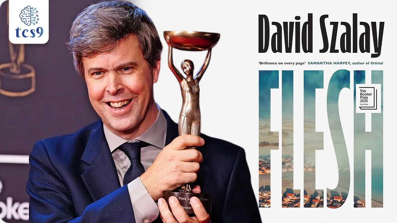 • 2025 चा बुकर पुरस्कार ब्रिटिश-हंगेरीयन लेखक डेविड झले यांना त्यांच्या सहाव्या कादंबरी फ्लेश (Flesh) साठी देण्यात आला आहे.
• “Flesh” ही कादंबरी एका गरीब हंगेरियन तरुणाच्या लंडनपर्यंतच्या प्रवासावर आधारित आहे.
• या कादंबरीत नियती, मेहनत, महत्त्वाकांक्षा आणि समाजातील विषमता यांचे वास्तव चित्रण केले आहे.
• “Flesh” ही कादंबरी आधुनिक काळातील मानवी संघर्ष आणि यशाचा अर्थ यावर प्रकाश टाकते.