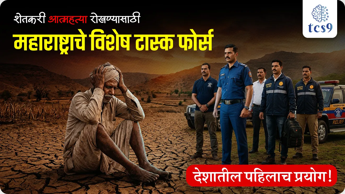 Maharashtra Becomes First State to Form Dedicated Task Force for Climate-Induced Agrarian Distress, India's first, bhartatil pahile rajya, shetkari yojna government scheme for farmers, shetkari Atmahatya, farmer sucides, climate impacts on farming, climate impacts on farmers, state-level task force to combat farmer suicides, farmer's organisations, maharashtra forms task force to curb farmer suicides, factors leading to farmer suicides, shetkari Atmahatya chi karne, causes for farmer sucides, What are the problems faced by farmers due to climate change?, Farmer suicides were consistently higher in years with a rainfall deficit, Climate change driving increase in farmer suicides in India, maharashtra government scheme, maharashtra government scheme for farmers, world current affair, jagtik ghadamodi, world news, Chalu Ghadamodi 2025, Chalu Ghadamodi Marathi, Chalu Ghadamodi PDF Download, Chalu Ghadamodi Test Series, Chalu Ghadamodi Prashnottare, Mahatvachya Chalu Ghadamodi, Chalu Ghadamodi Sarav Prashna, Darrojchya Chalu Ghadamodi, Chalu Ghadamodi Marathi Masik, Talathi Chalu Ghadamodi 2025, Talathi Bharti Chalu Ghadamodi, Talathi Spardha Pariksha Chalu Ghadamodi, RRB Group D Chalu Ghadamodi Marathi, Railway Bharti Chalu Ghadamodi, RRB Sarav Prashna Chalu Ghadamodi, Maharashtra Police Bharti Chalu Ghadamodi, Police Bharti Chalu Ghadamodi Prashnottare, Maharashtra Police Chalu Ghadamodi 2025, SSC GD Chalu Ghadamodi Marathit, SSC Bharti Chalu Ghadamodi, SSC Prashnsancha Chalu Ghadamodi, Vanrakshak Bharti Chalu Ghadamodi, Vanrakshak Pariksha Chalu Ghadamodi, Vanrakshak Prashnapatrika Chalu Ghadamodi, Agniveer Bharti Chalu Ghadamodi 2025, Agniveer Spardha Pariksha Chalu Ghadamodi, Agniveer Sarav Prashna Chalu Ghadamodi, tcs chalu ghadamodi, ibps chalu ghadamodi, chalu Ghadamodi Marathi,   current Affair marathi madhe, 2024 cha chalu Ghadamodi,   police Bharti chalu Ghadamodi,   police Bharti prashnasanch,   police Bharti GK prashna,   Mpsc chalu Ghadamodi,   sarkari Naukri,   sarkari job,   sarkari yojna,   Maharashtra cha chalu Ghadamodi,   Maharashtra government yojna,   PSI syllabus, PSI cutoff,   police Bharti syllabus,   police Bharti cutoff,   police Bharti merit,   MPSC Sathi book,   MPSC Sathi pustak,   police Bharti Sathi pustak,   police Bharti magil prashnapatrika,   MPSC previous years question papers,   Mumbai police Bharti,   Mumbai police Bharti Lekhi kadhi ahe,   government GR,   police Bharti result,   MPSC result,   SSC GD merit,   sscgd syllabus,   army Bharti merit,   army Bharti result,   UPSC Marathi,   combine pariksha,   talathi,   talathi syllabus,   talathi cutoff,   talathi book list,   talathi result,   talathi merit, tcs mock test, tcs pattern, ibps pattern, tcs pyq, tcs sarav paper, tcs talathi paper, tcs pattern notes, tcs prashnasanch, tcs gk gs, tcs maths, tcs talathi,  talathi jaga kiti ahe,   saralseva exam,   saralseva pariksha,   saralseva result,   zilha parishad Bharti,   zilha parishad prashnapstrika, dinvishesh, Chalu Ghadamodi Marathi madhun, current Affair marathi madhe, headline-news, maharashtra-news, jhattpatt-batmya, pib, marathi batmya, government new channel, Pib, akashvani, the Hindu, Indian express, Loksatta, Lokmat, Dainik Bhaskar, sansad news, editorial, sampadkiya, vishleshan, Loksabha news, rajyasabha news, SSC GD notes, sscgd question papers, sscgd exam answer, results, SSC GD admit card, sscgd ground, exam centre, mpsc main answer writing, maharashtra police recruitment 2025, maharashtra police exam updates, maharashtra police bharti latest news, maharashtra police exam calendar 2025, maharashtra police exam syllabus pdf download, maharashtra police bharti exam pattern 2025, maharashtra police constable syllabus, physical test details maharashtra police, maharashtra police bharti admit card 2025, maharashtra police hall ticket download, maharashtra police exam admit card date, maharashtra police study material pdf, maharashtra police exam preparation tips, maharashtra police mock tests free, best books for maharashtra police exam, maharashtra police bharti previous year papers pdf, maharashtra police constable sample papers, maharashtra police si model question papers, maharashtra police eligibility criteria 2025, age limit for maharashtra police bharti, educational qualification maharashtra police, maharashtra police result 2025, maharashtra police merit list, maharashtra police exam cutoff marks, maharashtra police online application 2025, maharashtra police physical test details, document verification for maharashtra police bharti, maharashtra police recruitment 2024, maharashtra police exam calendar 2024, maharashtra police bharti exam pattern 2024, maharashtra police bharti admit card 2024, maharashtra police eligibility criteria 2024, maharashtra police result 2024, maharashtra police online application 2024, RRB Group D, Railway Group D, Railway Recruitment Board Group D, Railway Group D Exam, Railway Group Notification, Railway Group D Vacancy, Railway Group D Syllabus, Railway Group D Eligibility, Railway Group D Application, Railway Group D Admit Card, Railway Group D Result, Railway Group D Cut Off, Railway Group D Salary, Railway Group D Jobs, RRB Group D Study Material, RRB Group D Previous Papers,  RRB Group D Mock Tests, RRB Group D Exam Pattern, current Affair, General Science, GK, GS, General  Awareness, current  affairs marathi , Mathematics, General Intelligence and reasoning, RRB chalu Ghadamodi, RRB Group D marathi notes, samanya vinyan, samanya, nyan, railway notes marathi madhe, railway pagar, pagar ani bhatta, railway bharti notes marathi, railway bhartichi tayari kashi karaychi, railway bharti magil varshanche prashnapatrika, railway bhartipyq, railway bharti prashnasanch, railway bharti test paper, railwetvnokrichi sandhi, railway job, railway bharticha syllabus, railway bharti pattern, railway bharti imp prashn, railway bhartila vicharle janare prashn, competitive exam, spardha parisha, railway bharti online class, railway bharti class, railway bharti chi tayari kashi karaychi,  RRB Group D Syllabus, RRB Group D Previous Papers, RRB Group D Exam Pattern, RRB Group D Eligibility Criteria, RRB Group D Notification, RRB Group D Application, RRB Group D Admit Card, RRB Group D Result, RRB Group D Cut Off, RRB Group D Salary, RRB Group D Jobs, RRB Group D Coaching, RRB Group D Study Material, RRB Group D Mock Tests, Railway Group D Level 1, RRB Group D 2025, RRB Group D Level 1, RRB Group D Posts, RRB Group D Exam Pattern, RRB Group D Exam Date, RRB Group D Online Application, RRB Group D Previous Papers, RRB Group D Preparation Tips, RRB Group D Study Material, RRB Group D Coaching, RRB Group D Mock Tests, How to prepare for RRB Group D exam, RRB Group D exam syllabus 2025, RRB Group D eligibility criteria 2025, RRB Group D application form 2025, RRB Group D admit card download, RRB Group D result date 2025, RRB Group D cut off marks 2025, RRB Group D salary and allowances, Best books for RRB Group D exam, Online coaching for RRB Group D, Railway Group D , RRB Group D, Railway Jobs , Government Jobs, Railway Recruitment, RRB Group D Exam, Railway Group D Vacancy, RRB Group D Notification, Railway Group D Application, RRB Group D Salary, aajcha dinveshesh, suvichaar, jagtik dinveshsh, dinveshsh