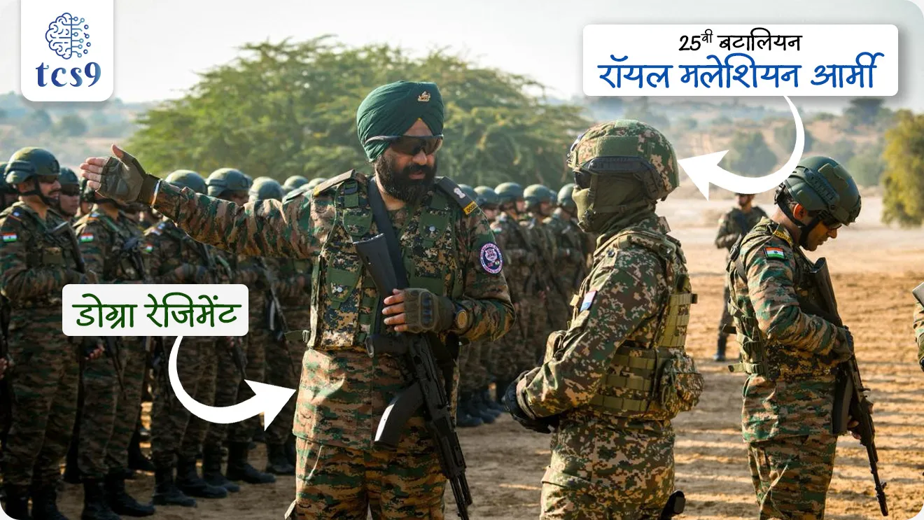 Exercise Harimau Shakti -2025, India's Joint Military exercise, DOGRA Regiment, Royal Malaysian Army, Chapter VII of United Nations Mandate, UN peace keeping mission, Exercise, defence, defence exercise, lashkari sarav, bhartache udhya sarav, Exercise HARIMAU SHAKTI , HARIMAU SHAKTI yudhaabhyas, HARIMAU SHAKTI sarav, military exercises, lashkari sarav,  bhartache udhya sarav, Bharat Malaysia joint military exercises name , bhartache lashkari sarav notes, HARIMAU SHAKTI lashkari sarav konasobat hoto,  NDA exam, CDS EXAM, defence, sanrakshan, Agniveer, Army exam,