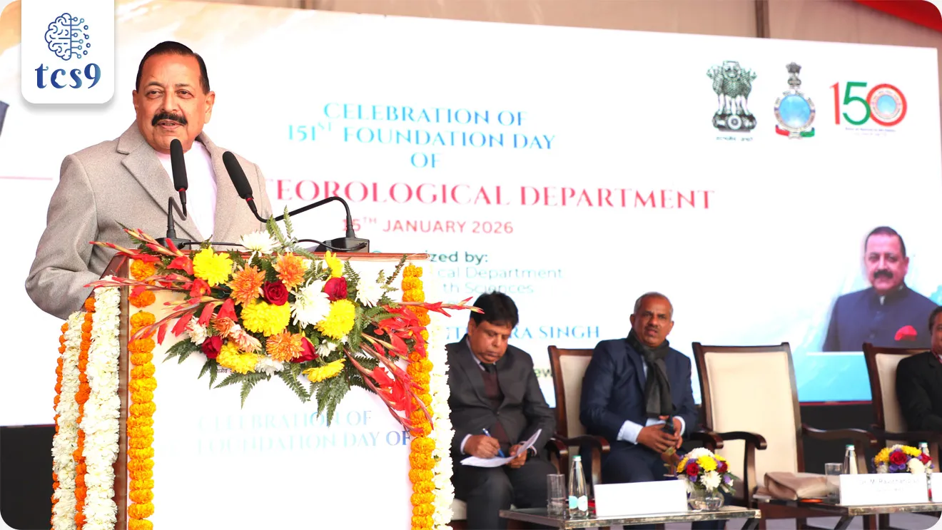 • भारतीय हवामानशास्त्र विभाग (India Meteorological Department) ने 15 जानेवारी 2026 रोजी आपला 151 वा वर्धापन दिन साजरा केला.
• कार्यक्रमादरम्यान 2026 या वर्षात दिल्ली, मुंबई, चेन्नई आणि पुणे येथे प्रत्येकी 50 स्वयंचलित हवामान केंद्रे स्थापित केली जातील ; अशी घोषणा ही करण्यात आली.
• दाट लोकवस्तीच्या शहरी भागांमध्ये, विशेषतः स्थानिक पातळीवरील, रिअल-टाइम हवामान अंदाज आणि आपत्ती पूर्वतयारी मजबूत करण्याच्या दिशेने हे एक निर्णायक पाऊल आहे.