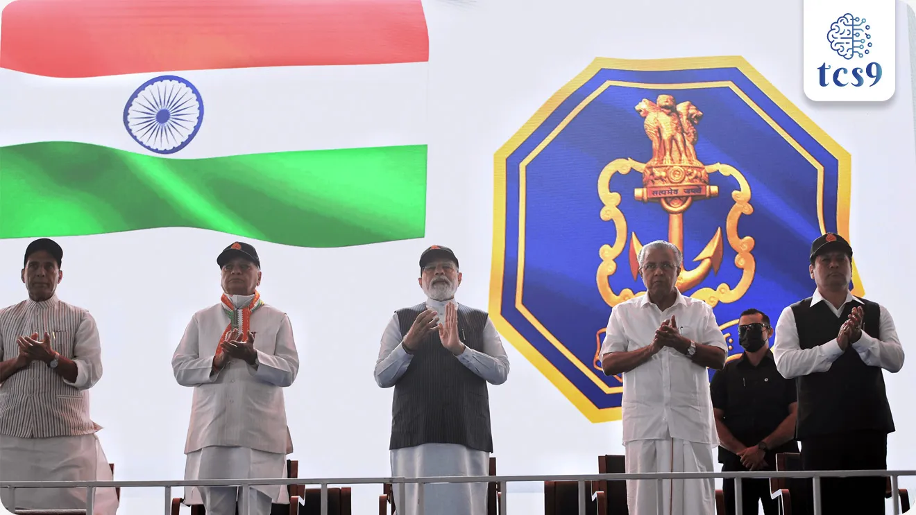 भारतीय नौदलाच्या नव्या ध्वजाचे अनावरण केव्हा करण्यात आले ? 
• 2 सप्‍टेंबर 2022 रोजी पंतप्रधान नरेंद्र मोदी यांनी भारतीय नौदलाच्या नव्या ध्वजाचे अनावरण केले.
• भारतीय नौदलाच्या नव्या ध्वजावर भारतीय नौदलाचे नवीन बोधचिन्ह आहे.
• छत्रपती शिवाजी महाराजांच्या आरमारापासून प्रेरित होऊन भारतीय नौदलाचे नवीन बोधचिन्ह तयार करण्यात आले.