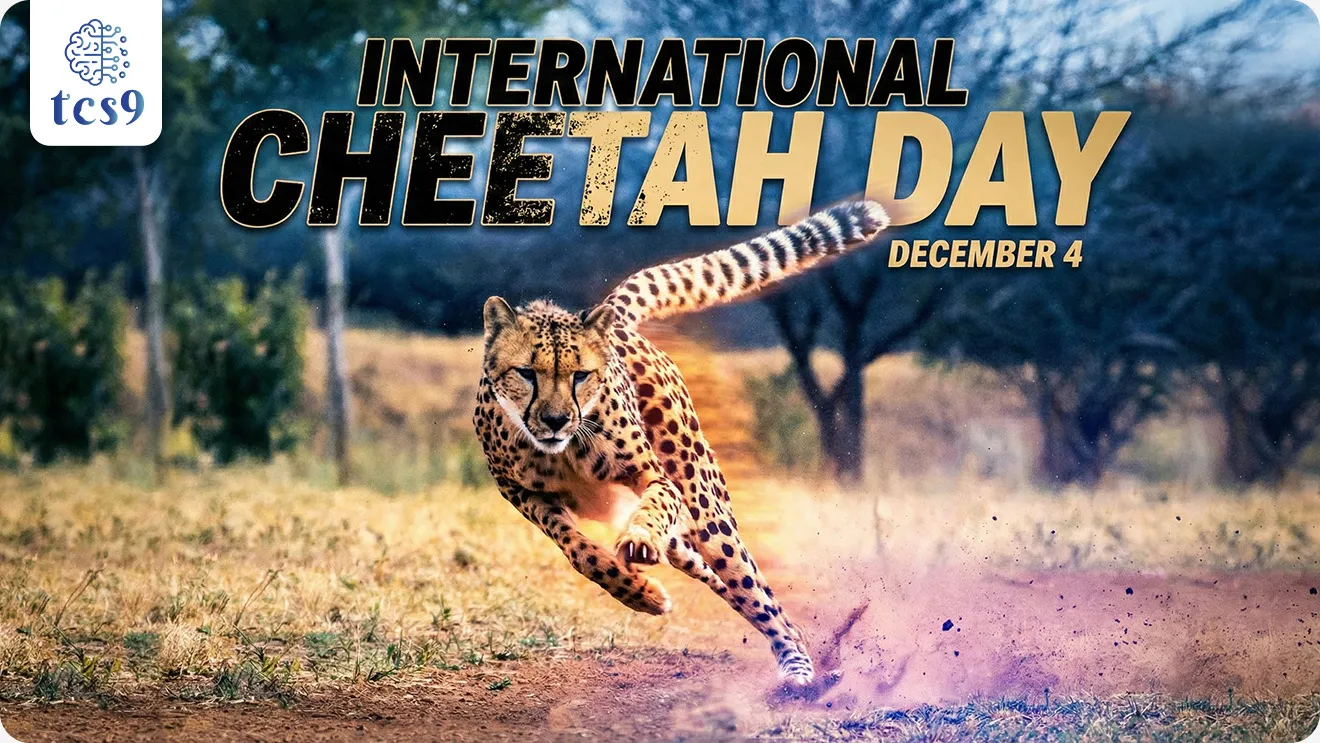 International Cheetah Day, Antarashtriya cheetah divas, world Cheetah Day, vishv cheetah divas, promote eco-development and ecotourism, Flagship Species, National Tiger Conservation Authority, Wildlife Institute of India, Cheetah Project Steering Committee,American zoologist Dr. Laurie Marker, Cheetah Conservation Fund, world’s first intercontinental translocation of a large wild carnivore, Cheetah Action Plan, Kuno National Park, paryavaran notes pdf vanrakshak bharti, forest guard, environment, forest exam, pib, Dinvishesh, world current affair, jagtik ghadamodi, world news, Chalu Ghadamodi 2025, Chalu Ghadamodi Marathi, Chalu Ghadamodi PDF Download, Chalu Ghadamodi Test Series, Chalu Ghadamodi Prashnottare, Mahatvachya Chalu Ghadamodi, Chalu Ghadamodi Sarav Prashna, Darrojchya Chalu Ghadamodi, Chalu Ghadamodi Marathi Masik, Talathi Chalu Ghadamodi 2025, Talathi Bharti Chalu Ghadamodi, Talathi Spardha Pariksha Chalu Ghadamodi, RRB Group D Chalu Ghadamodi Marathi, Railway Bharti Chalu Ghadamodi, RRB Sarav Prashna Chalu Ghadamodi, Maharashtra Police Bharti Chalu Ghadamodi, Police Bharti Chalu Ghadamodi Prashnottare, Maharashtra Police Chalu Ghadamodi 2025, SSC GD Chalu Ghadamodi Marathit, SSC Bharti Chalu Ghadamodi, SSC Prashnsancha Chalu Ghadamodi, Vanrakshak Bharti Chalu Ghadamodi, Vanrakshak Pariksha Chalu Ghadamodi, Vanrakshak Prashnapatrika Chalu Ghadamodi, Agniveer Bharti Chalu Ghadamodi 2025, Agniveer Spardha Pariksha Chalu Ghadamodi, Agniveer Sarav Prashna Chalu Ghadamodi, tcs chalu ghadamodi, ibps chalu ghadamodi, chalu Ghadamodi Marathi,   current Affair marathi madhe, 2024 cha chalu Ghadamodi,   police Bharti chalu Ghadamodi,   police Bharti prashnasanch,   police Bharti GK prashna,   Mpsc chalu Ghadamodi,   sarkari Naukri,   sarkari job,   sarkari yojna,   Maharashtra cha chalu Ghadamodi,   Maharashtra government yojna,   PSI syllabus, PSI cutoff,   police Bharti syllabus,   police Bharti cutoff,   police Bharti merit,   MPSC Sathi book,   MPSC Sathi pustak,   police Bharti Sathi pustak,   police Bharti magil prashnapatrika,   MPSC previous years question papers,   Mumbai police Bharti,   Mumbai police Bharti Lekhi kadhi ahe,   government GR,   police Bharti result,   MPSC result,   SSC GD merit,   sscgd syllabus,   army Bharti merit,   army Bharti result,   UPSC Marathi,   combine pariksha,   talathi,   talathi syllabus,   talathi cutoff,   talathi book list,   talathi result,   talathi merit, tcs mock test, tcs pattern, ibps pattern, tcs pyq, tcs sarav paper, tcs talathi paper, tcs pattern notes, tcs prashnasanch, tcs gk gs, tcs maths, tcs talathi,  talathi jaga kiti ahe,   saralseva exam,   saralseva pariksha,   saralseva result,   zilha parishad Bharti,   zilha parishad prashnapstrika, dinvishesh, Chalu Ghadamodi Marathi madhun, current Affair marathi madhe, headline-news, maharashtra-news, jhattpatt-batmya, pib, marathi batmya, government new channel, Pib, akashvani, the Hindu, Indian express, Loksatta, Lokmat, Dainik Bhaskar, sansad news, editorial, sampadkiya, vishleshan, Loksabha news, rajyasabha news, SSC GD notes, sscgd question papers, sscgd exam answer, results, SSC GD admit card, sscgd ground, exam centre, mpsc main answer writing, maharashtra police recruitment 2025, maharashtra police exam updates, maharashtra police bharti latest news, maharashtra police exam calendar 2025, maharashtra police exam syllabus pdf download, maharashtra police bharti exam pattern 2025, maharashtra police constable syllabus, physical test details maharashtra police, maharashtra police bharti admit card 2025, maharashtra police hall ticket download, maharashtra police exam admit card date, maharashtra police study material pdf, maharashtra police exam preparation tips, maharashtra police mock tests free, best books for maharashtra police exam, maharashtra police bharti previous year papers pdf, maharashtra police constable sample papers, maharashtra police si model question papers, maharashtra police eligibility criteria 2025, age limit for maharashtra police bharti, educational qualification maharashtra police, maharashtra police result 2025, maharashtra police merit list, maharashtra police exam cutoff marks, maharashtra police online application 2025, maharashtra police physical test details, document verification for maharashtra police bharti, maharashtra police recruitment 2024, maharashtra police exam calendar 2024, maharashtra police bharti exam pattern 2024, maharashtra police bharti admit card 2024, maharashtra police eligibility criteria 2024, maharashtra police result 2024, maharashtra police online application 2024, RRB Group D, Railway Group D, Railway Recruitment Board Group D, Railway Group D Exam, Railway Group Notification, Railway Group D Vacancy, Railway Group D Syllabus, Railway Group D Eligibility, Railway Group D Application, Railway Group D Admit Card, Railway Group D Result, Railway Group D Cut Off, Railway Group D Salary, Railway Group D Jobs, RRB Group D Study Material, RRB Group D Previous Papers,  RRB Group D Mock Tests, RRB Group D Exam Pattern, current Affair, General Science, GK, GS, General  Awareness, current  affairs marathi , Mathematics, General Intelligence and reasoning, RRB chalu Ghadamodi, RRB Group D marathi notes, samanya vinyan, samanya, nyan, railway notes marathi madhe, railway pagar, pagar ani bhatta, railway bharti notes marathi, railway bhartichi tayari kashi karaychi, railway bharti magil varshanche prashnapatrika, railway bhartipyq, railway bharti prashnasanch, railway bharti test paper, railwetvnokrichi sandhi, railway job, railway bharticha syllabus, railway bharti pattern, railway bharti imp prashn, railway bhartila vicharle janare prashn, competitive exam, spardha parisha, railway bharti online class, railway bharti class, railway bharti chi tayari kashi karaychi,  RRB Group D Syllabus, RRB Group D Previous Papers, RRB Group D Exam Pattern, RRB Group D Eligibility Criteria, RRB Group D Notification, RRB Group D Application, RRB Group D Admit Card, RRB Group D Result, RRB Group D Cut Off, RRB Group D Salary, RRB Group D Jobs, RRB Group D Coaching, RRB Group D Study Material, RRB Group D Mock Tests, Railway Group D Level 1, RRB Group D 2025, RRB Group D Level 1, RRB Group D Posts, RRB Group D Exam Pattern, RRB Group D Exam Date, RRB Group D Online Application, RRB Group D Previous Papers, RRB Group D Preparation Tips, RRB Group D Study Material, RRB Group D Coaching, RRB Group D Mock Tests, How to prepare for RRB Group D exam, RRB Group D exam syllabus 2025, RRB Group D eligibility criteria 2025, RRB Group D application form 2025, RRB Group D admit card download, RRB Group D result date 2025, RRB Group D cut off marks 2025, RRB Group D salary and allowances, Best books for RRB Group D exam, Online coaching for RRB Group D, Railway Group D , RRB Group D, Railway Jobs , Government Jobs, Railway Recruitment, RRB Group D Exam, Railway Group D Vacancy, RRB Group D Notification, Railway Group D Application, RRB Group D Salary, aajcha dinveshesh, suvichaar, jagtik dinveshsh, dinveshsh