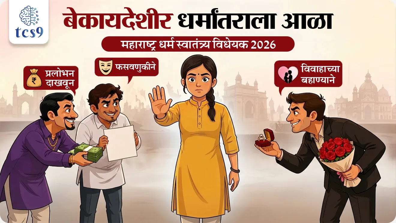 Maharashtra Freedom of Religion Bill 2026, Maharashtra Dharm swatantrya vidheyak, freedom of Religion, fundamental Rights, mulbhut hakka, maharashtra legislation maharashtra legislative assembly, maharashtra vidhansabha, maharashtra vidhimandal, maharashtra rajya shasan kayde, Indian constitution, bhartache sanvidhan, Rajyashastra rajyaghatna, CM Devendra Fadnavis, Chief Minister of Maharashtra world current affair, jagtik ghadamodi, world news, Chalu Ghadamodi 2025, Chalu Ghadamodi Marathi, Chalu Ghadamodi PDF Download, Chalu Ghadamodi Test Series, Chalu Ghadamodi Prashnottare, Mahatvachya Chalu Ghadamodi, Chalu Ghadamodi Sarav Prashna, Darrojchya Chalu Ghadamodi, Chalu Ghadamodi Marathi Masik, Talathi Chalu Ghadamodi 2025, Talathi Bharti Chalu Ghadamodi, Talathi Spardha Pariksha Chalu Ghadamodi, RRB Group D Chalu Ghadamodi Marathi, Railway Bharti Chalu Ghadamodi, RRB Sarav Prashna Chalu Ghadamodi, Maharashtra Police Bharti Chalu Ghadamodi, Police Bharti Chalu Ghadamodi Prashnottare, Maharashtra Police Chalu Ghadamodi 2025, SSC GD Chalu Ghadamodi Marathit, SSC Bharti Chalu Ghadamodi, SSC Prashnsancha Chalu Ghadamodi, Vanrakshak Bharti Chalu Ghadamodi, Vanrakshak Pariksha Chalu Ghadamodi, Vanrakshak Prashnapatrika Chalu Ghadamodi, Agniveer Bharti Chalu Ghadamodi 2025, Agniveer Spardha Pariksha Chalu Ghadamodi, Agniveer Sarav Prashna Chalu Ghadamodi, tcs chalu ghadamodi, ibps chalu ghadamodi, chalu Ghadamodi Marathi,   current Affair marathi madhe, 2024 cha chalu Ghadamodi,   police Bharti chalu Ghadamodi,   police Bharti prashnasanch,   police Bharti GK prashna,   Mpsc chalu Ghadamodi,   sarkari Naukri,   sarkari job,   sarkari yojna,   Maharashtra cha chalu Ghadamodi,   Maharashtra government yojna,   PSI syllabus, PSI cutoff,   police Bharti syllabus,   police Bharti cutoff,   police Bharti merit,   MPSC Sathi book,   MPSC Sathi pustak,   police Bharti Sathi pustak,   police Bharti magil prashnapatrika,   MPSC previous years question papers,   Mumbai police Bharti,   Mumbai police Bharti Lekhi kadhi ahe,   government GR,   police Bharti result,   MPSC result,   SSC GD merit,   sscgd syllabus,   army Bharti merit,   army Bharti result,   UPSC Marathi,   combine pariksha,   talathi,   talathi syllabus,   talathi cutoff,   talathi book list,   talathi result,   talathi merit, tcs mock test, tcs pattern, ibps pattern, tcs pyq, tcs sarav paper, tcs talathi paper, tcs pattern notes, tcs prashnasanch, tcs gk gs, tcs maths, tcs talathi,  talathi jaga kiti ahe,   saralseva exam,   saralseva pariksha,   saralseva result,   zilha parishad Bharti,   zilha parishad prashnapstrika, dinvishesh, Chalu Ghadamodi Marathi madhun, current Affair marathi madhe, headline-news, maharashtra-news, jhattpatt-batmya, pib, marathi batmya, government new channel, Pib, akashvani, the Hindu, Indian express, Loksatta, Lokmat, Dainik Bhaskar, sansad news, editorial, sampadkiya, vishleshan, Loksabha news, rajyasabha news, SSC GD notes, sscgd question papers, sscgd exam answer, results, SSC GD admit card, sscgd ground, exam centre, mpsc main answer writing, maharashtra police recruitment 2025, maharashtra police exam updates, maharashtra police bharti latest news, maharashtra police exam calendar 2025, maharashtra police exam syllabus pdf download, maharashtra police bharti exam pattern 2025, maharashtra police constable syllabus, physical test details maharashtra police, maharashtra police bharti admit card 2025, maharashtra police hall ticket download, maharashtra police exam admit card date, maharashtra police study material pdf, maharashtra police exam preparation tips, maharashtra police mock tests free, best books for maharashtra police exam, maharashtra police bharti previous year papers pdf, maharashtra police constable sample papers, maharashtra police si model question papers, maharashtra police eligibility criteria 2025, age limit for maharashtra police bharti, educational qualification maharashtra police, maharashtra police result 2025, maharashtra police merit list, maharashtra police exam cutoff marks, maharashtra police online application 2025, maharashtra police physical test details, document verification for maharashtra police bharti, maharashtra police recruitment 2024, maharashtra police exam calendar 2024, maharashtra police bharti exam pattern 2024, maharashtra police bharti admit card 2024, maharashtra police eligibility criteria 2024, maharashtra police result 2024, maharashtra police online application 2024, RRB Group D, Railway Group D, Railway Recruitment Board Group D, Railway Group D Exam, Railway Group Notification, Railway Group D Vacancy, Railway Group D Syllabus, Railway Group D Eligibility, Railway Group D Application, Railway Group D Admit Card, Railway Group D Result, Railway Group D Cut Off, Railway Group D Salary, Railway Group D Jobs, RRB Group D Study Material, RRB Group D Previous Papers,  RRB Group D Mock Tests, RRB Group D Exam Pattern, current Affair, General Science, GK, GS, General  Awareness, current  affairs marathi , Mathematics, General Intelligence and reasoning, RRB chalu Ghadamodi, RRB Group D marathi notes, samanya vinyan, samanya, nyan, railway notes marathi madhe, railway pagar, pagar ani bhatta, railway bharti notes marathi, railway bhartichi tayari kashi karaychi, railway bharti magil varshanche prashnapatrika, railway bhartipyq, railway bharti prashnasanch, railway bharti test paper, railwetvnokrichi sandhi, railway job, railway bharticha syllabus, railway bharti pattern, railway bharti imp prashn, railway bhartila vicharle janare prashn, competitive exam, spardha parisha, railway bharti online class, railway bharti class, railway bharti chi tayari kashi karaychi,  RRB Group D Syllabus, RRB Group D Previous Papers, RRB Group D Exam Pattern, RRB Group D Eligibility Criteria, RRB Group D Notification, RRB Group D Application, RRB Group D Admit Card, RRB Group D Result, RRB Group D Cut Off, RRB Group D Salary, RRB Group D Jobs, RRB Group D Coaching, RRB Group D Study Material, RRB Group D Mock Tests, Railway Group D Level 1, RRB Group D 2025, RRB Group D Level 1, RRB Group D Posts, RRB Group D Exam Pattern, RRB Group D Exam Date, RRB Group D Online Application, RRB Group D Previous Papers, RRB Group D Preparation Tips, RRB Group D Study Material, RRB Group D Coaching, RRB Group D Mock Tests, How to prepare for RRB Group D exam, RRB Group D exam syllabus 2025, RRB Group D eligibility criteria 2025, RRB Group D application form 2025, RRB Group D admit card download, RRB Group D result date 2025, RRB Group D cut off marks 2025, RRB Group D salary and allowances, Best books for RRB Group D exam, Online coaching for RRB Group D, Railway Group D , RRB Group D, Railway Jobs , Government Jobs, Railway Recruitment, RRB Group D Exam, Railway Group D Vacancy, RRB Group D Notification, Railway Group D Application, RRB Group D Salary, aajcha dinveshesh, suvichaar, jagtik dinveshsh, dinveshsh