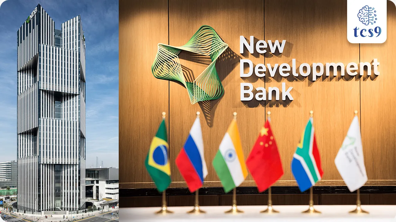 BRICS संघटनेमध्ये कोण- कोणते सदस्य देश आहे ? 
• 2006 मध्ये ब्राझील, रशिया, भारत, चीन हे सदस्य देश होते.
• 2010 मध्ये दक्षिण आफ्रिका 5 वा देश म्हणून या संघटनेमध्ये सामील झाली.
• 2024 पर्यंत इजिप्त, इथिओपिया, इराण आणि संयुक्त अरब अमिराती (UAE) या गटात सामील झाले.
• 2025 मध्ये इंडोनेशिया अधिकृतपणे BRICS गटात 10 वा सदस्य देश म्हणून सामील झाला. 

न्यू डेव्हलपमेंट बँक (New Development Bank) कोणत्या संघटनेने स्थापन केली ?
• 2014 मध्ये BRICS  संघटनेने न्यू डेव्हलपमेंट बँक (NDB) ची स्थापना केली.
• या बँकचे भांडवल $100 अब्ज आहे.
• BRICS आणि इतर विकसनशील राष्ट्रांमध्ये पायाभूत सुविधा आणि शाश्वत विकास प्रकल्पांसाठी न्यू डेव्हलपमेंट बँक,  निधी (funding) पुरवते.
• मुख्यालय : शांघाय, चीन.