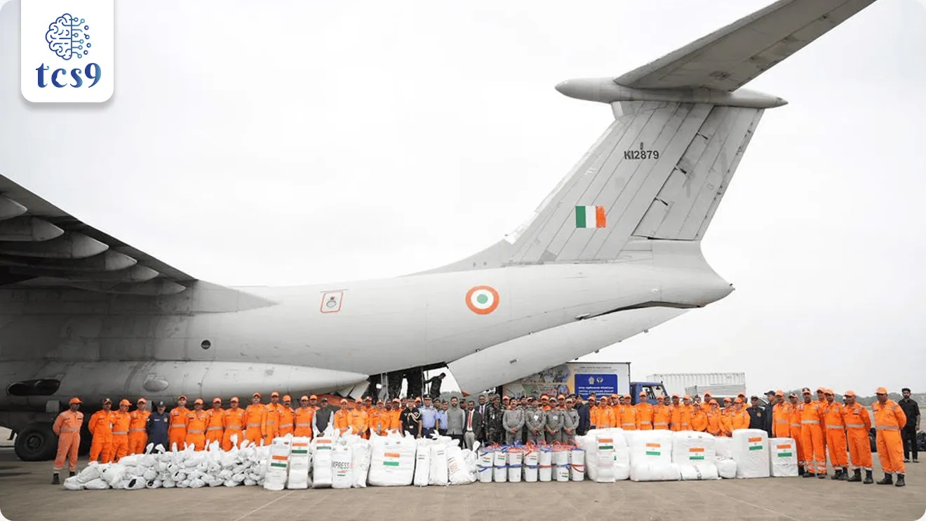 • चक्रीवादळ दितवाह( Ditwah) मुळे श्रीलंकेत मोठ्या प्रमाणावर नुकसान व जीवितहानी झाल्यानंतर भारताने ऑपरेशन सागर बंधु अंतर्गत तातडीचे मानवी मदत व आपत्ती निवारण अभियान (Humanitarian Assistance and Disaster Relief operations) सुरू केले आहे.
• श्रीलंकेच्या पुनर्वसन प्रयत्नांत, सार्वजनिक सेवा पूर्वपदावर आणण्यात आणि प्रभावित भागांमध्ये रोजगार सुरु करण्यात भारत सर्व आवश्यक मदत देईल असा शब्द पंतप्रधान नरेंद्र मोदी यांनी श्रीलंकेच्या राष्ट्रपतींना दिला.

ऑपरेशन सागर बंधु बद्दल परीक्षेसाठी IMP वनलाईनर पॉईंट्स : 
• श्रीलंकेत झालेल्या नैसर्गिक आपत्तीनंतर मदत करण्यासाठी भारताने सुरू केलेले त्वरित मानवी मदत व आपत्ती निवारण (HADR) अभियान आहे.
• या ऑपरेशनमध्ये भारतीय नौदल, भारतीय हवाई दल आणि NDRF यांचा संयुक्त सहभाग आहे.
• ही मानवतावादी  मदत भारताच्या ‘शेजारी प्रथम' (‘Neighbourhood First’ policy) या धोरणाच्या कटिबद्धतेचे प्रतीक आहे.
• भारताच्या Neighbourhood First Policy आणि Vision MAHASAGAR या धोरणांनुसार हे अभियान राबवले जात आहे.

 NDRF ची भूमिका (Rescue Support) : 
• NDRF चे 2 विशेष पथक श्रीलंकेत पाठविण्यात आले.
• 80 प्रशिक्षित बचाव कर्मचारी, 4 शोधक श्वान (Canines) श्रीलंकेत पाठविण्यात आले.
• फुगवता येणाऱ्या नौका, हायड्रॉलिक कटर, ब्रिचिंग टूल्स, दळणवळण साधने, वैद्यकीय किट्स इत्यादी साहित्य श्रीलंकेत मदत कार्यासाठी पोहोचविण्यात आले.

भारतीय हवाई दलाची मदत (Air Assistance) : 
• C-130J विमानाद्वारे 12 टन साहित्य श्रीलंकेत पोहोचवले.
• यामध्ये, तंबू, ताडपत्री, ब्लँकेट्स, स्वच्छता किट्स, रेडी-टू-ईट अन्नपदार्थ इत्यादी. वस्तू होत्या. 

 भारतीय नौदलाची भूमिका (Naval Support) : 
• INS Vikrant आणि INS Udaygiri या नौकांनी मदत साहित्य पोहोचवले.
• 4.5 टन कोरडे रेशन, 2 टन ताजे अन्नधान्य इतर अत्यावश्यक वस्तू नौदलामार्फत वितरित करण्यात आल्या.
• या दोन्ही नौका सुरुवातीला कोलंबो येथे आंतरराष्ट्रीय फ्लीट रिव्ह्यूसाठी होत्या, पण आपत्ती लक्षात घेऊन मदत कार्यासाठी तातडीने पुनर्नियुक्त करण्यात आल्या.

ऑपरेशन सागर बंधुचे महत्त्व : 
• ऑपरेशन सागर बंधु अंतर्गत श्रीलंकेच्या किनारी व दाट लोकवस्ती असलेल्या भागात शोध-बचाव क्षमतांमध्ये मोठी वाढ.
• भारत–श्रीलंका संबंधांतील मानवी सहकार्याचे ठोस उदाहरण.
• भारताची प्रादेशिक जबाबदारी आणि विश्वासार्ह भागीदार म्हणून भूमिका अधोरेखित.

मानवतावादी सहाय्य आणि आपत्ती निवारण म्हणजे नेमकं काय ? 
 What exactly is humanitarian assistance and disaster relief ?
• मानवतावादी सहाय्य आणि आपत्ती निवारण हे एक लष्करी सहकार्य आहे ज्याचे उद्दिष्ट आपत्तीच्या वेळी जलदगतीने मदत कार्य करणे. हे आहे.
• आपत्तीच्या वेळी लोकांचे प्राण वाचवणे  आणि नैसर्गिक आपत्तींच्या वेळी आपत्कालीन परिस्थितीचे निराकरण करणे.  
उदाहरणार्थ : पूर, भूस्खलन, चक्रीवादळ यांसारख्या आपत्तींच्या वेळी भारतीय लष्कर, राष्ट्रीय आपत्ती प्रतिसाद दल (NDRF) तसेच अन्य एजन्सी हे मदतीसाठी धावून येतात.