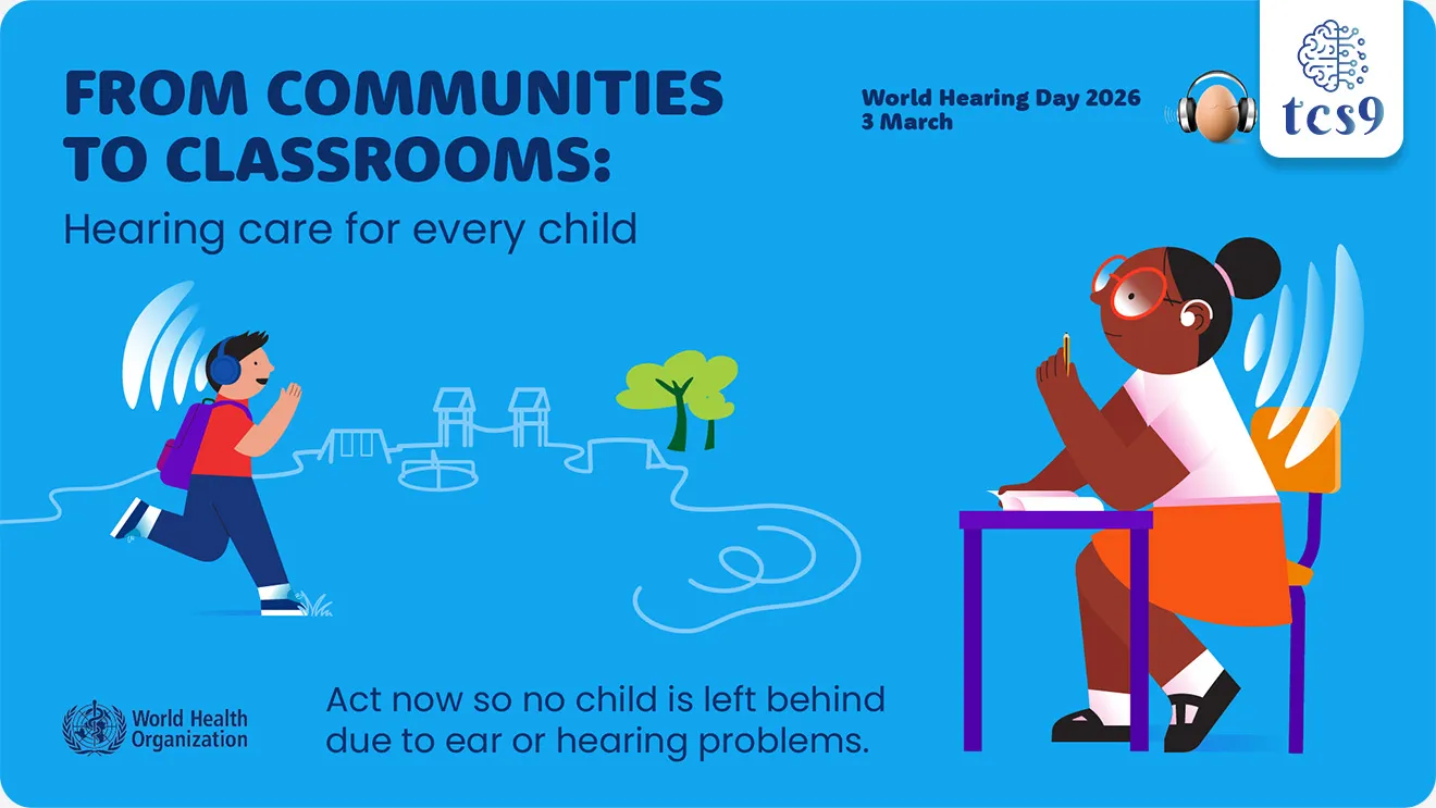 World Hearing Day 



Subject : GS - दिनविशेष, विज्ञान आणि तंत्रज्ञान

सरळसेवा, तलाठी, वनरक्षक, पोलीस भरती, अग्निवीर , रेल्वे भरती, SSC GD, MPSC, UPSC परीक्षेसाठी विचारलेले / संभाव्य महत्त्वपूर्ण  प्रश्न

प्रश्न) दरवर्षी जागतिक श्रवण दिन केव्हा साजरी करतात ? 

1. 13 ऑगस्ट 
2. 3 मार्च
3. 28 फेब्रुवारी 
4.  2 जानेवारी 

उत्तर : 3 मार्च

बातमी काय आहे ? 
• जागतिक आरोग्य संघटनेने (World Health Organization)  3 मार्च 2026 रोजी जागतिक श्रवण दिन म्हणजेच World Hearing Day  आयोजित केला.&nbsp;

जागतिक श्रवण दिना बद्दल परीक्षेसाठी IMP वनलाईनर पॉईंट्स :  

• बहिरेपणा आणि श्रवणशक्ती कमी होण्याबाबत जागरूकता निर्माण करण्यासाठी आणि श्रवण आरोग्याची काळजी ला प्रोत्साहन देण्यासाठी जागतिक श्रवण दिन हा दिवस दरवर्षी 3 मार्च रोजी जागतिक स्तरावर साजरा केला जातो.
• बहिरेपणा आणि श्रवणशक्ती कमी होणे (ऐकू कमी येणे) कसे रोखायचे आणि कानाची काळजी कशी घ्यावी याबाबत जनजागृती करण्यासाठी हा दिवस समर्पित आहे. 
• WHO च्या मते, जगभरात 46.6 कोटींहून अधिक लोक श्रवणशक्तीच्या समस्येने ग्रस्त आहेत, ही संख्या 2050 पर्यंत 90 कोटींपर्यंत वाढण्याची अपेक्षा आहे.
• 60 ते 65 डेसिबल पर्यंतचा आवाज मानवी कानांसाठी योग्य असतो.
• या पातळीपेक्षा जास्त आवाज कानांना नुकसान पोहोचवू शकतो.
• 100 डेसिबलपेक्षा जास्त आवाजाच्या अचानक संपर्कात आल्याने तात्काळ बहिरेपणा येऊ शकतो.

जागतिक श्रवण दिन 2026 ची संकल्पना ( थीम ) काय आहे ?
• जागतिक श्रवण दिन 2026 ची संकल्पना (थीम) "समुदायांपासून वर्गांपर्यंत : सर्व मुलांसाठी श्रवण काळजी" (From communities to classrooms: hearing care for all children) ही आहे. 
•  जागतिक आरोग्य संघटनेने (WHO) यावर्षीच्या मोहिमेत विशेषतः मुलांच्या श्रवण आरोग्यावर लक्ष केंद्रित केले आहे. 

🎯 या संकल्पनेचे मुख्य उद्देश खालीलप्रमाणे आहेत :
• बालपणीचा बहिरेपणा रोखणे : मुलांमध्ये टाळता येण्याजोगा श्रवणदोष कमी करण्यासाठी जनजागृती करणे.
• लवकर ओळख आणि उपचार : कानाच्या समस्यांचे वेळीच निदान करून मुलांवर योग्य उपचार सुनिश्चित करणे.
• शाळा आणि समुदायांचा सहभाग : मुलांच्या आरोग्यासाठी शाळा आणि स्थानिक समुदायांना श्रवण काळजी कार्यक्रमांशी जोडणे, जेणेकरून मुले अडथळ्यांविना शिकू शकतील आणि प्रगती करू शकतील.